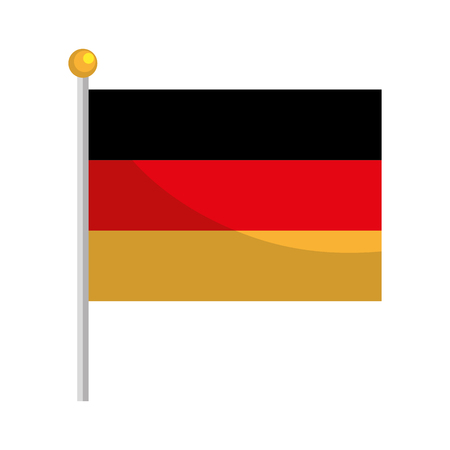 germany flag isolated icon vector illustration designのイラスト素材