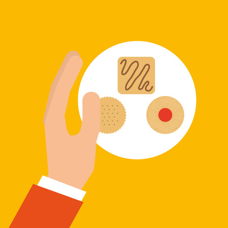 bakery cooking hand delicious cookies vector illustration eps 10のイラスト素材