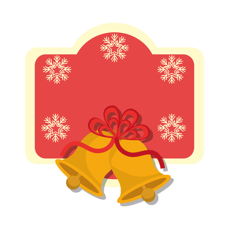 bells christmas decoration icon vector illustration designのイラスト素材