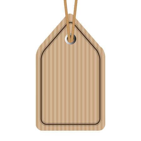 commercial carton board tag vector illustration designのイラスト素材