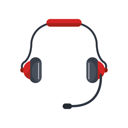 headset audio device icon vector illustration designのイラスト素材