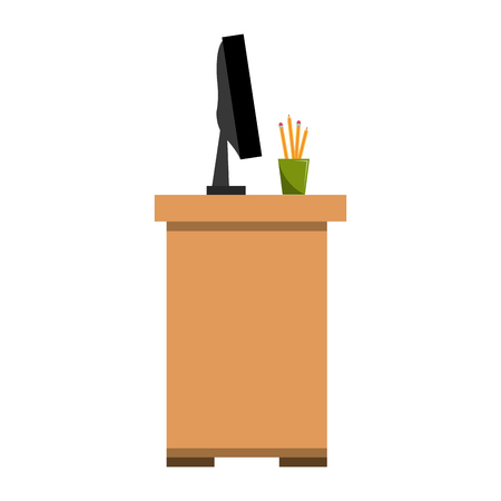 office desk work place vector illustration designのイラスト素材