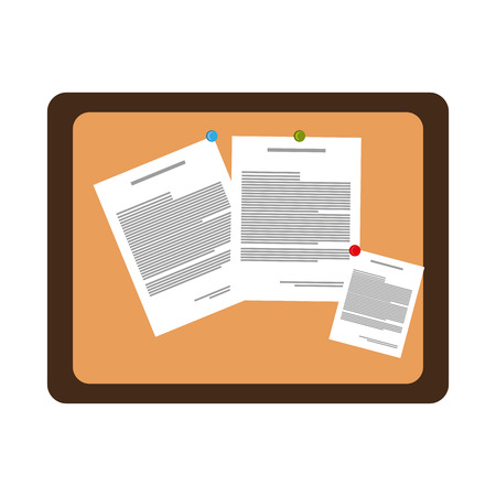 wooden board with information vector illustration designのイラスト素材