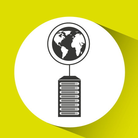 global data center connection vector illustration eps 10のイラスト素材