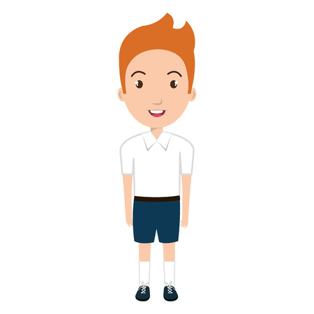 boy student character isolated icon vector illustration designのイラスト素材