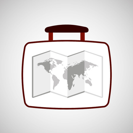 travel concept world map icon vector illustration eps 10のイラスト素材