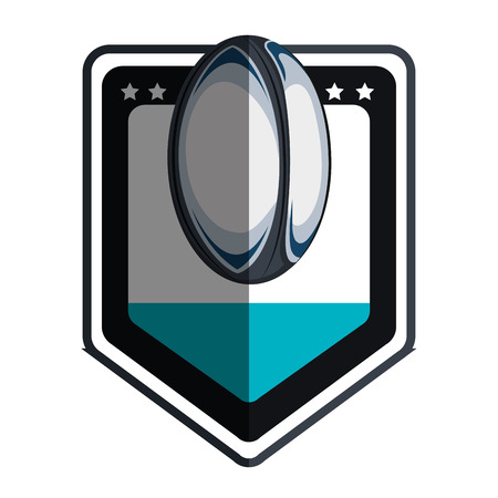 american football ball emblem vector illustration designのイラスト素材