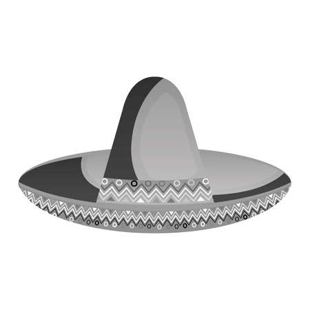 mexican hat culture element vector illustration designのイラスト素材
