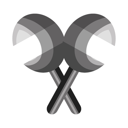 mexican maraca instrument icon vector illustration designのイラスト素材