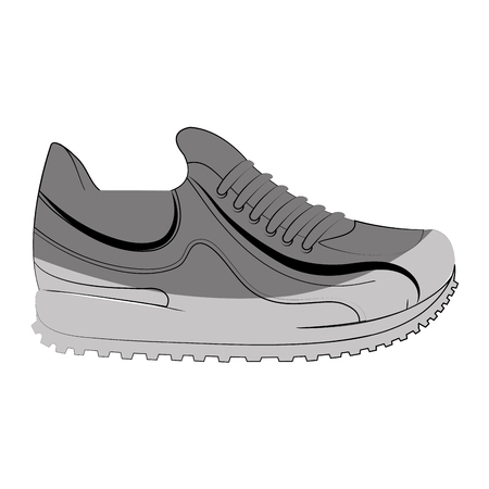 shoes tennis isolated icon vector illustration designのイラスト素材