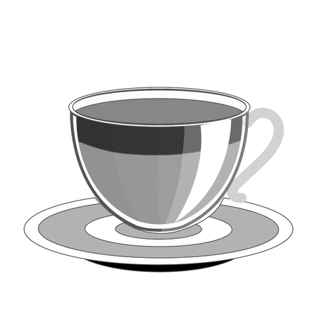 delicious coffee drink isolated icon vector illustration designのイラスト素材