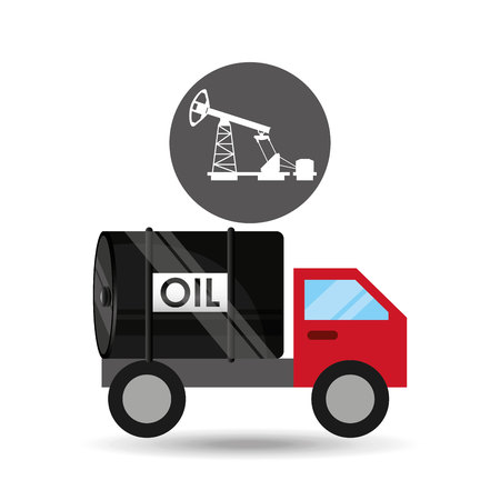 tank truck oil pumping graphic vector illustration eps 10のイラスト素材
