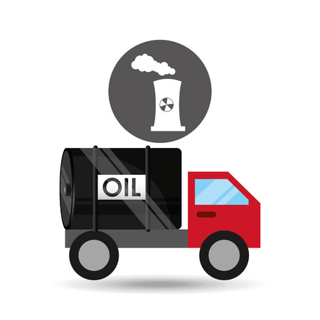 tank truck oil nuclear tower vector illustration eps 10のイラスト素材