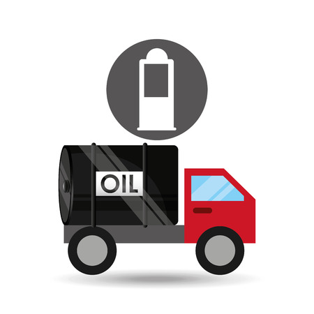 tank truck oil gasoline pump vector illustration eps 10のイラスト素材