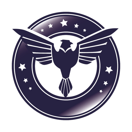 wings emblem isolated icon vector illustration designのイラスト素材