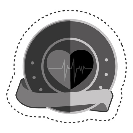 heart cardio isolated icon vector illustration designのイラスト素材
