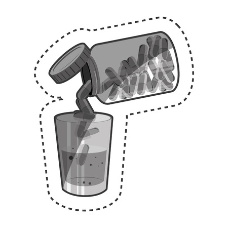 capsules medical care icon vector illustration designのイラスト素材