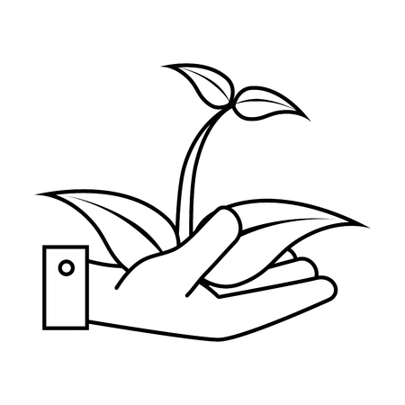 tree plant silhouette icon vector illustration designのイラスト素材