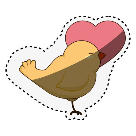 birds wedding card celebration vector illustration designのイラスト素材