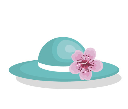 hat female fashion isolated icon vector illustration designのイラスト素材