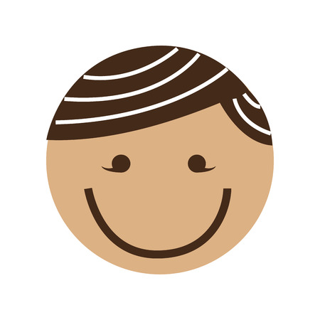 cute boy character icon vector illustration designのイラスト素材