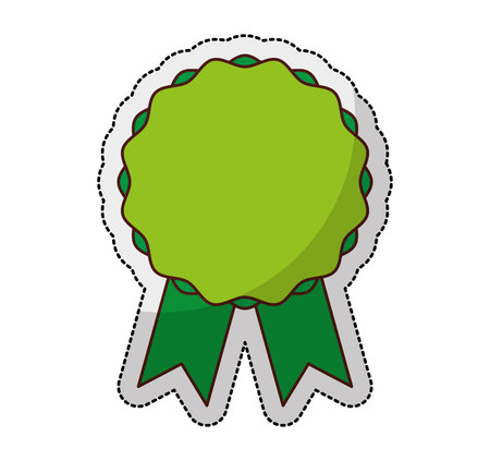 quality seal green isolated icon vector illustration designのイラスト素材