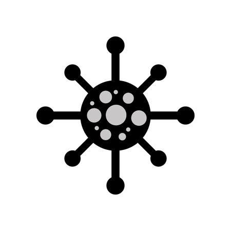 molecule structure isolated icon vector illustration designのイラスト素材