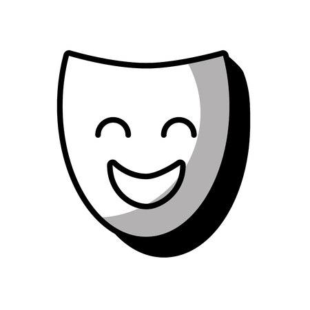 theater mask classic icon vector illustration designのイラスト素材
