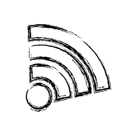 wifi connection isolated icon vector illustration designのイラスト素材