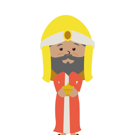 wise man manger character vector illustration designのイラスト素材
