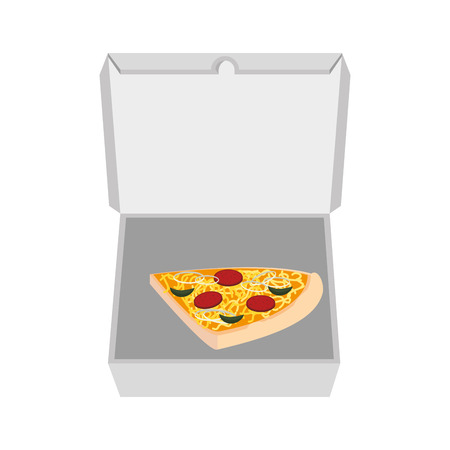 delicious pizza italian icon vector illustration designのイラスト素材