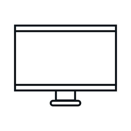 monitor desktop computer icon vector illustration designのイラスト素材
