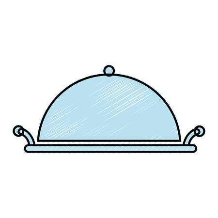 tray server isolated icon vector illustration designのイラスト素材
