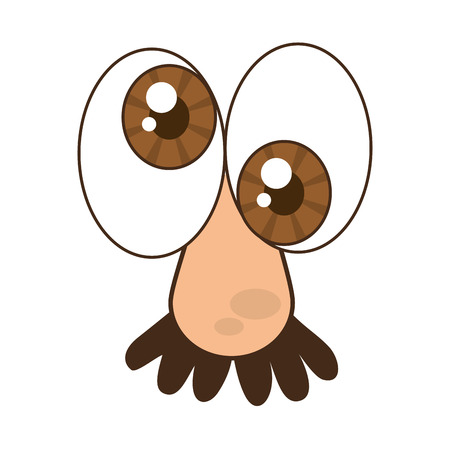 fools face comic isolated icon vector illustration designのイラスト素材