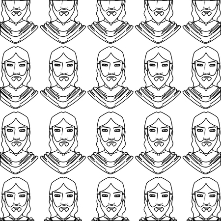 jesuschrist character isolated icon vector illustration designのイラスト素材