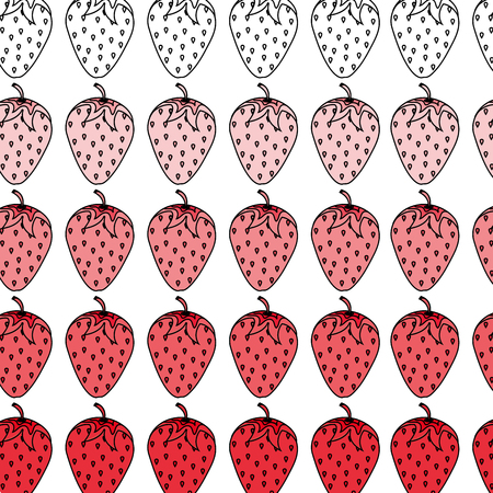 fresh fruit pattern background vector illustration designのイラスト素材