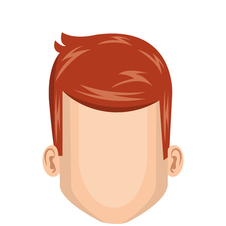 young man character icon vector illustration designのイラスト素材