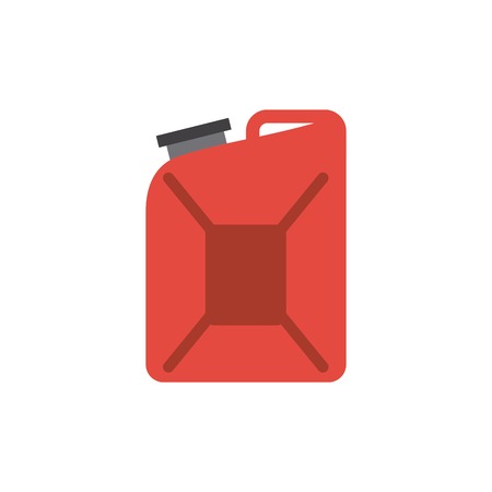 red gallon icon over white background. colorful design. vector illustrationのイラスト素材