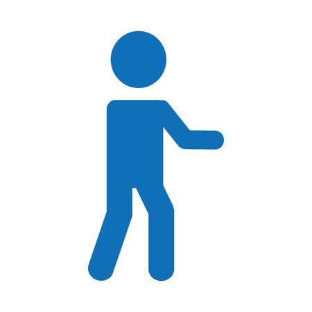 human silhouette isolated icon vector illustration designのイラスト素材