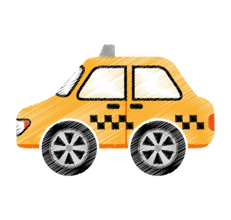 taxi service public isolated vector illustration designのイラスト素材