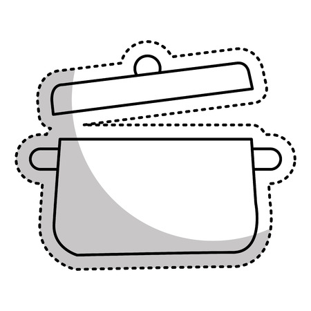 kitchen pot isolated icon vector illustration designのイラスト素材