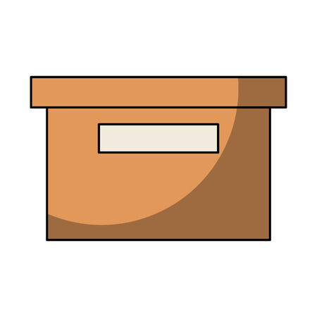 office packing box isolated icon vector illustration designのイラスト素材