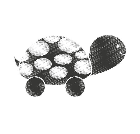 turtle baby cute icon vector illustration designのイラスト素材