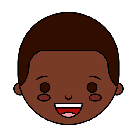 little boy character icon vector illustration designのイラスト素材