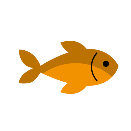 fish meat isolated icon vector illustration designのイラスト素材