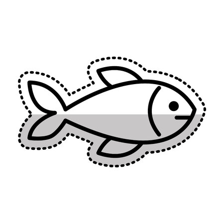 fish meat isolated icon vector illustration designのイラスト素材