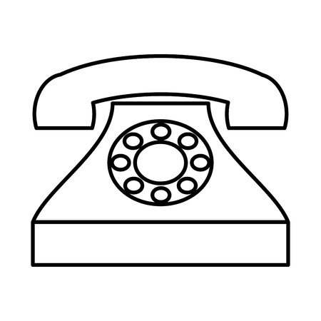telephone service isolated icon vector illustration designのイラスト素材