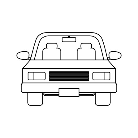 car vehicle icon over white background. vector illustrationの写真素材