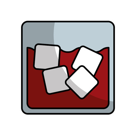 tropical cocktail fresh isolated icon vector illustration designのイラスト素材