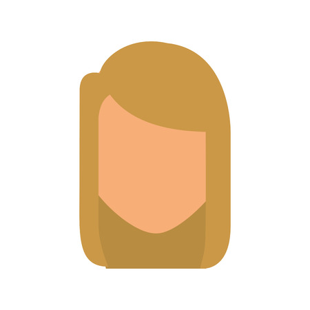 young woman avatar character vector illustration designのイラスト素材